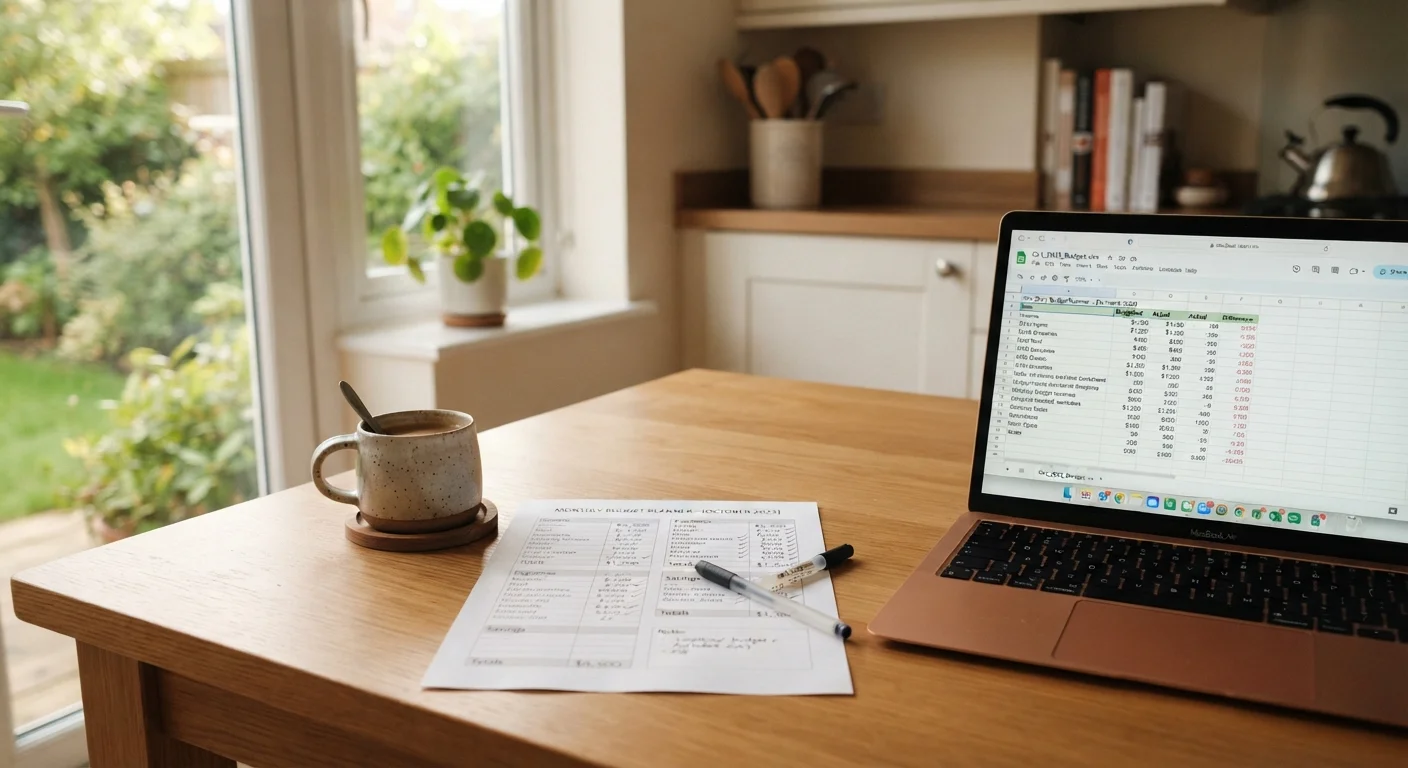 Monthly Budget Checklist for Households