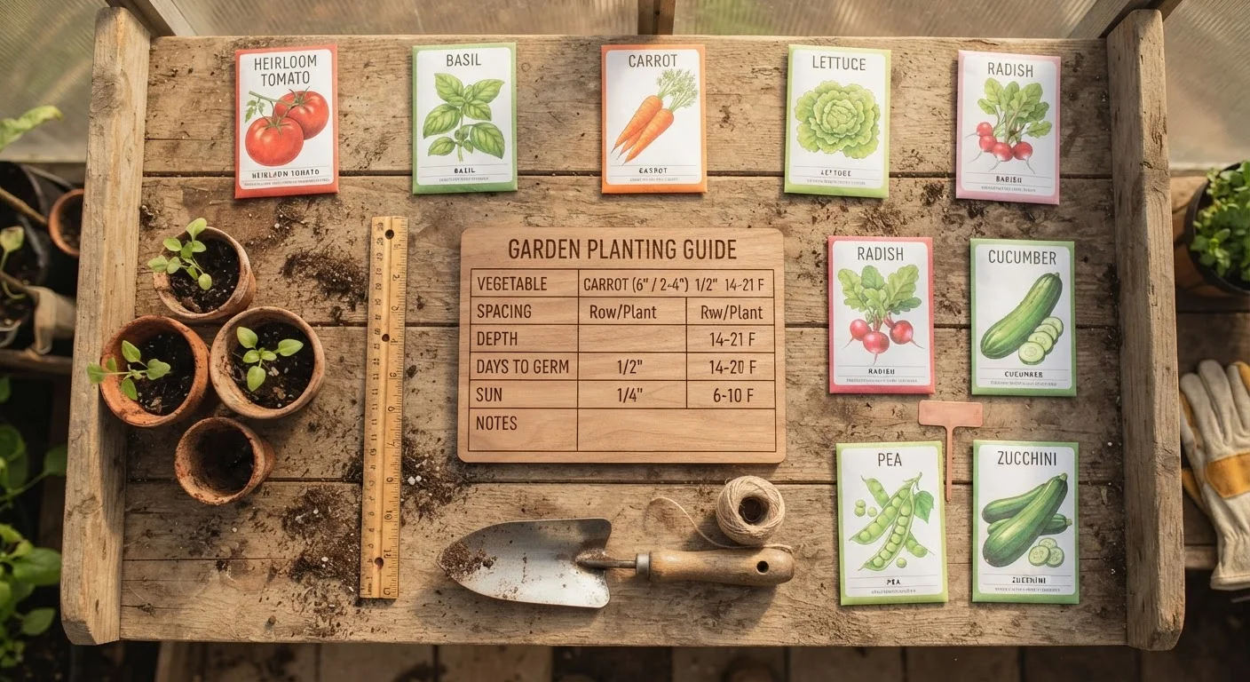 Planting Depth, Spacing, and Timing: The Reference Card Every Gardener Needs