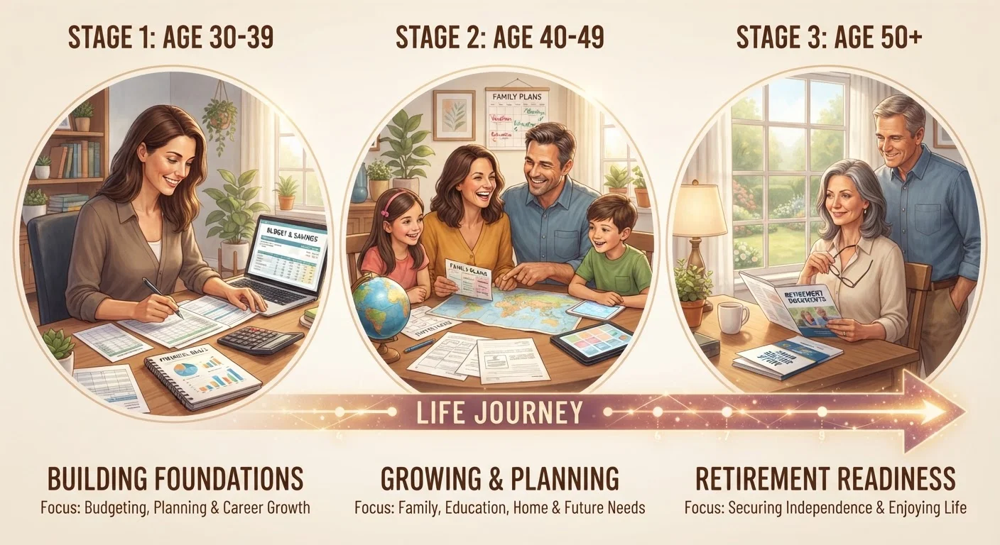 Retirement Planning in Your 30s, 40s, and 50s: A Decade-by-Decade Overview