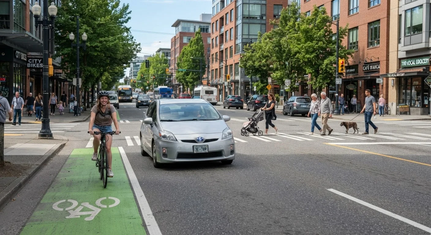 Sharing the Road With Cyclists and Pedestrians